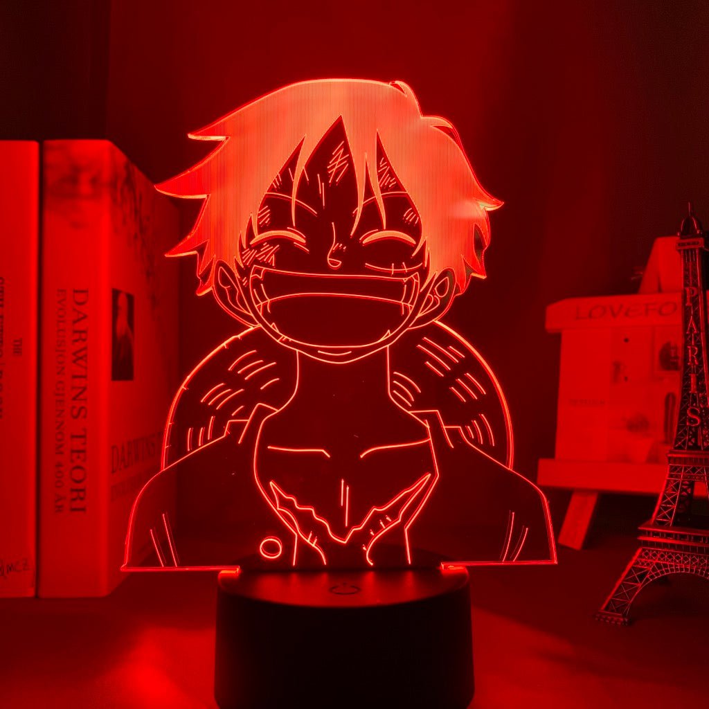 Happy Luffy 3D LED Lamp