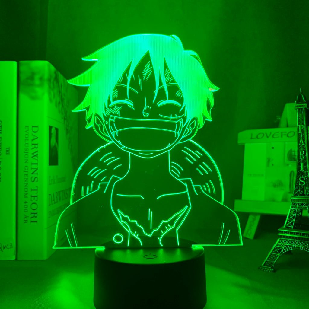 Happy Luffy 3D LED Lamp