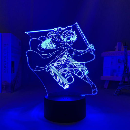 Levi Ackerman 3D LED Lamp