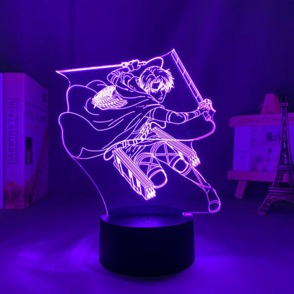 Levi Ackerman 3D LED Lamp
