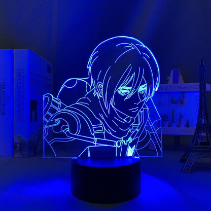 Mikasa Ackerman 3D LED Lamp
