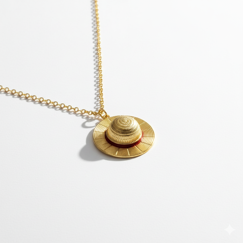 Straw Hat Necklace