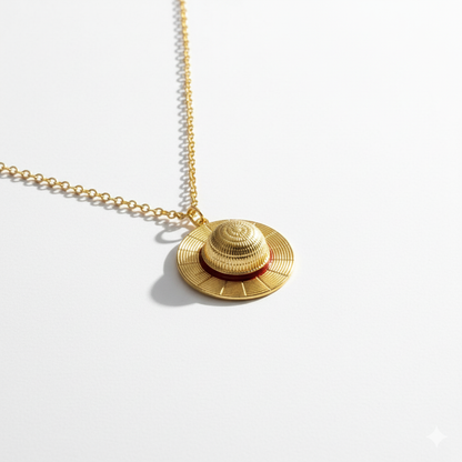 Straw Hat Necklace
