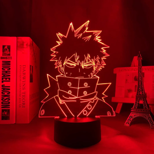 Katsuki Bakugo 3D LED Lamp
