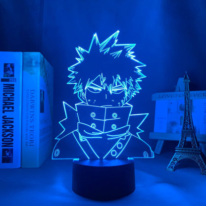 Katsuki Bakugo 3D LED Lamp