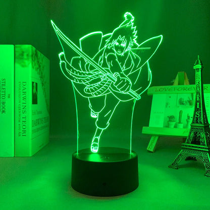 Sasuke Uchiha 3D LED Lamp