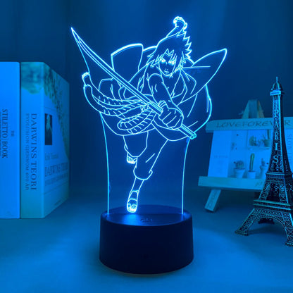 Sasuke Uchiha 3D LED Lamp