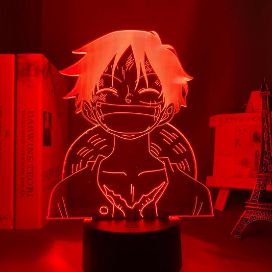 Happy Luffy 3D LED Lamp